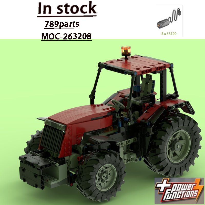 Urban Farming Model - MOC-263208 Nuevo Tractor Urbano Rojo con
